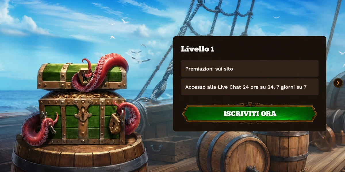 Programma Club VIP e livelli di fidelizzazione su FatPirate Casino